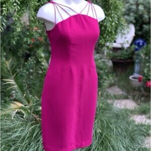 EVAN PICONE magenta fuchsia sleeveless cocktail dress size 8